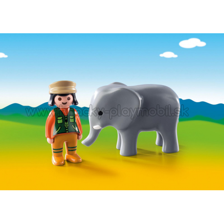 9381 - Ošetrovateľ zvierat so slonom